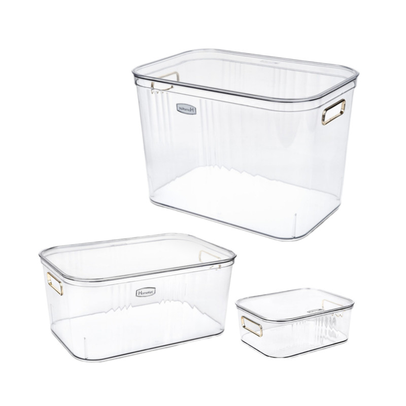 خرید و قیمت باکس نظم دهنده هوم کت مدل دربدار مجموعه 3 عددی