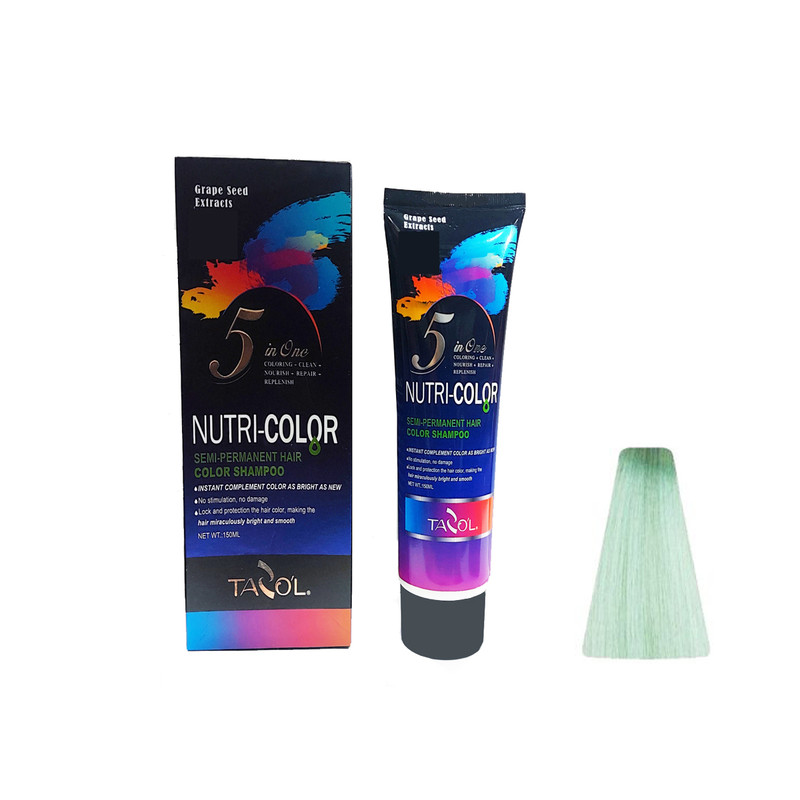 شامپو رنگ تازولاف مدل NUTRI-COLOR حجم 150 میلی لیتر رنگ آبی اقیانوسی