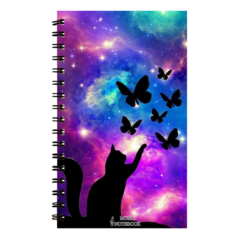 دفتر نت موسیقی طرح گربه گلکسی کد DN-300