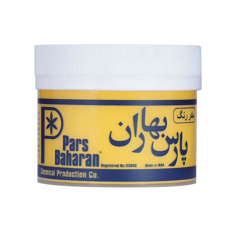 مادر رنگ پلاستیک زرد پارس بهاران کد ۱۲۳۵ وزن ۵۰۰ گرم بسته ۵ عددی