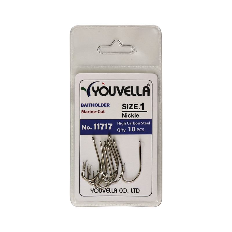 قلاب ماهیگیری یوولا مدل 11717-NI سایز 1 بسته 10 عددی