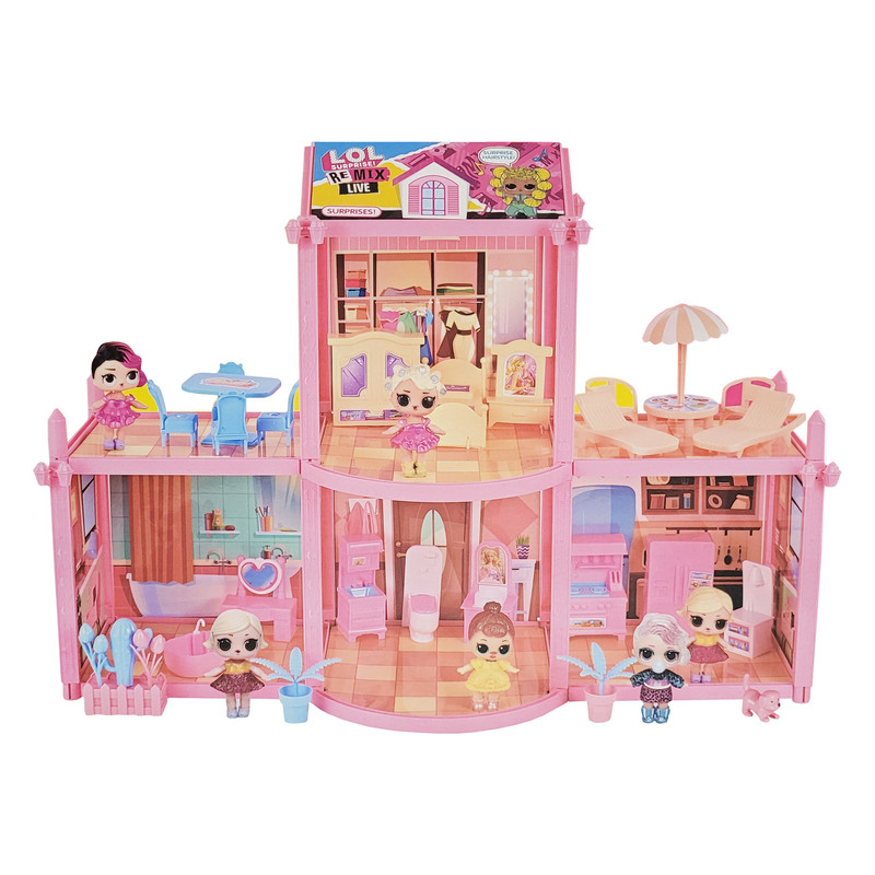اسباب بازی ال او ال سوپرایز طرح خانه عروسکی مدل NO.BB020