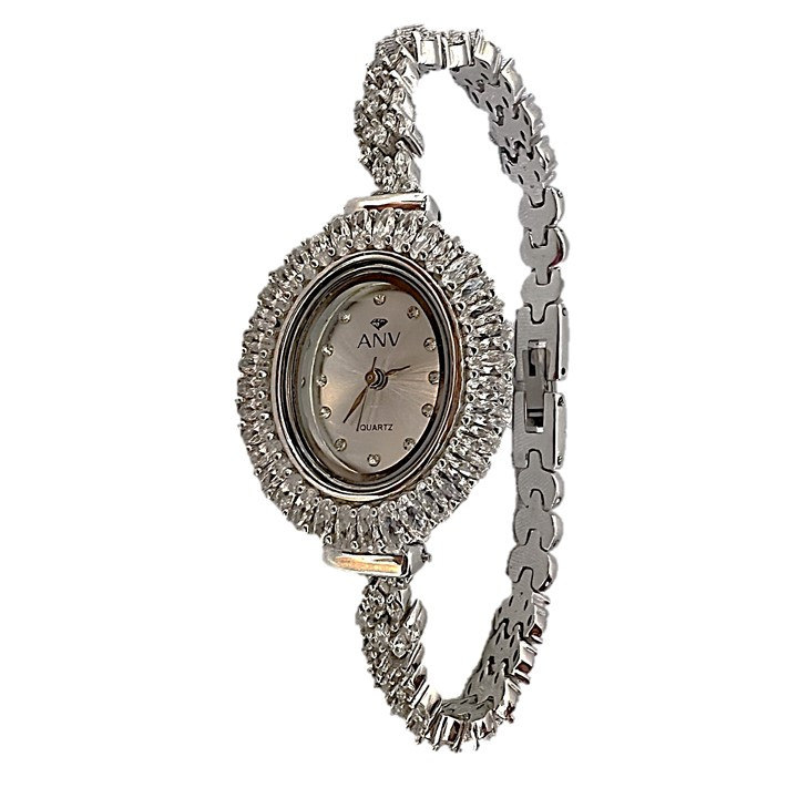 ساعت مچی عقربه ای نقره زنانه ای ان وی کد glsr-373