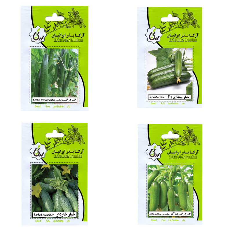 بذر خیار آرکا بذر ایرانیان کد 003-ARK مجموعه 4 عددی