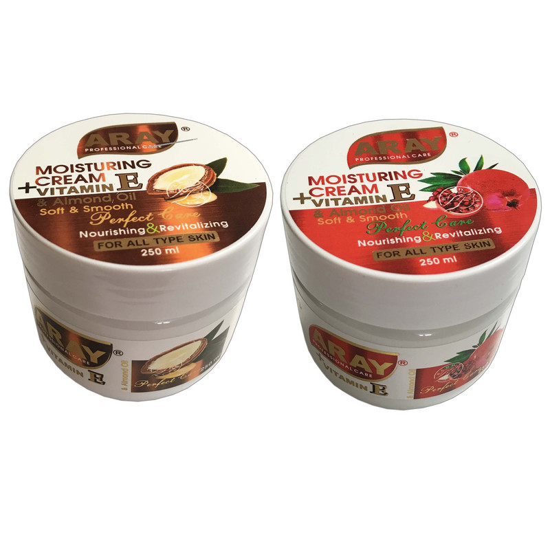 خرید و قیمت کرم مرطوب کننده آرای مدل آرگان و انار حجم 250 میلی لیتر مجموعه 2 عددی