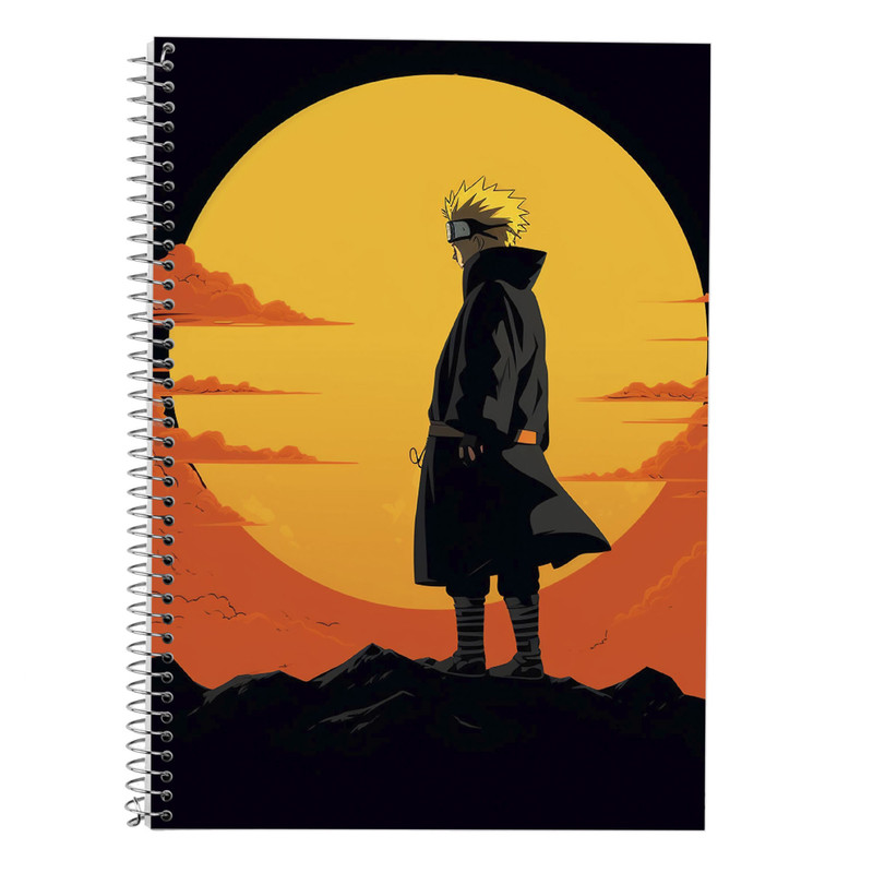 دفتر زبان 50 برگ مدوپد مدل سه خط طرح Naroto کد DF11139