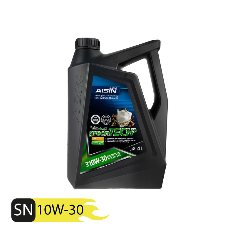 خرید و قیمت روغن موتور خودرو آیسین مدل 10W-30 SN PLUS حجم 4000 میلی لیتر