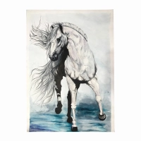نقاشی آبرنگ مدل اسب