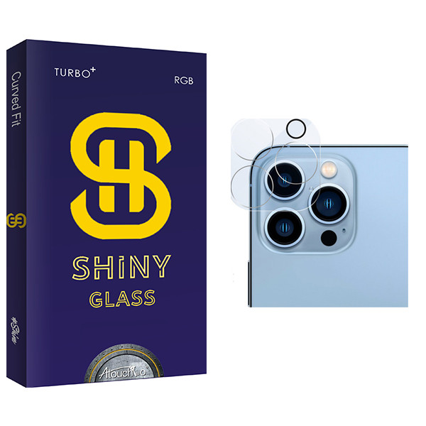 محافظ لنز دوربین آتوچبو مدل Shiny Glass FLL مناسب برای گوشی موبایل اپل iPhone 11 Pro
