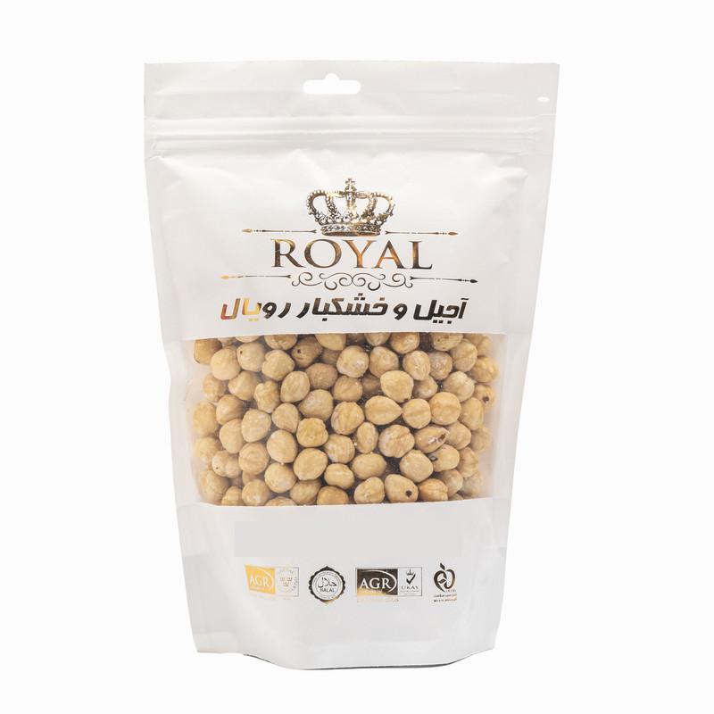 مغز فندق بوداده بی نمک رویال - 500 گرم