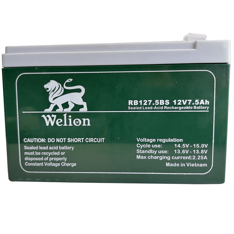 باتری یوپی اس 12 ولت 7 آمپرساعت ویلیون مدل RB127.5BS بسته 8 عددی