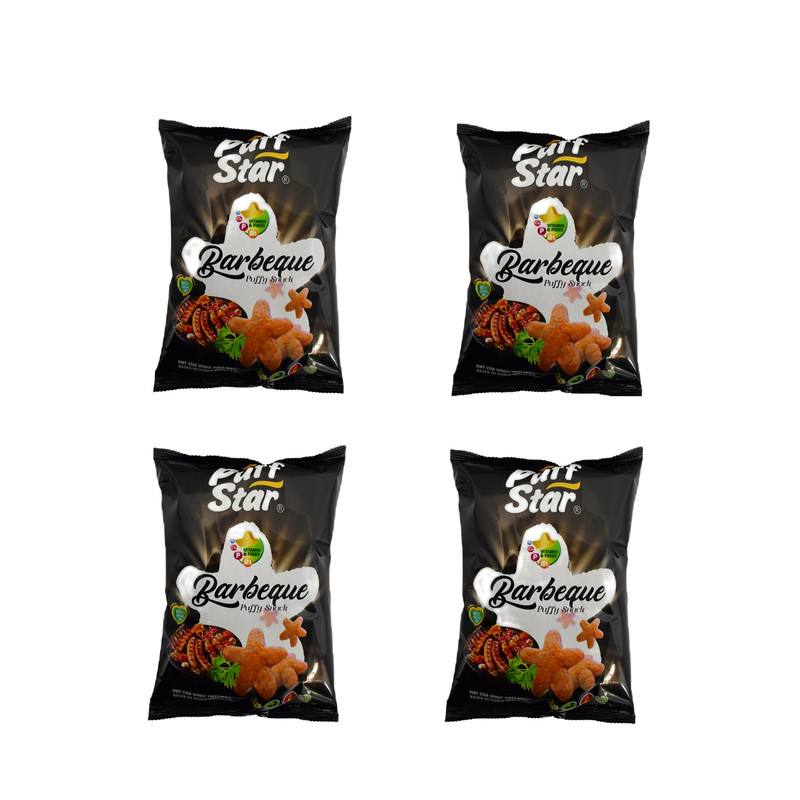 اسنک سویق پفی چهار جوانه پف استار - 50 گرم بسته 4 عددی