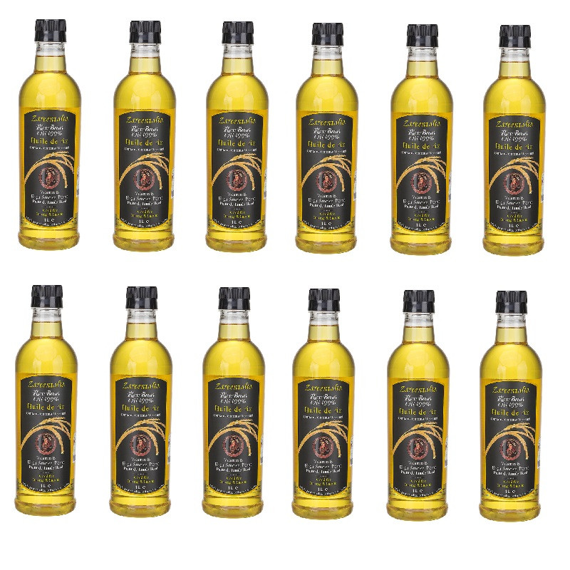 خرید و قیمت روغن سبوس برنج زرین تالیا - 1 لیتر مجموعه 12 عددی