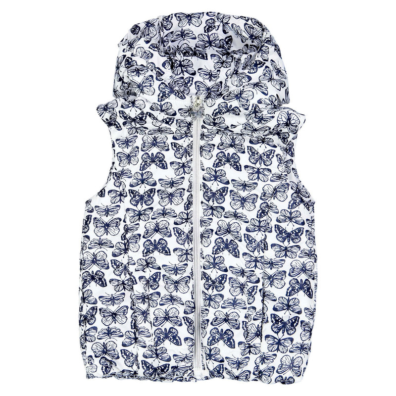 خرید و قیمت کاپشن آستین حلقه ای کلاه دار دخترانه - بلوکیدز