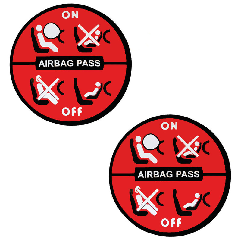 خرید و قیمت برچسب ایربگ کنار بغل داشبورد خودرو چیکال مدل P-943 بسته 2 عددی