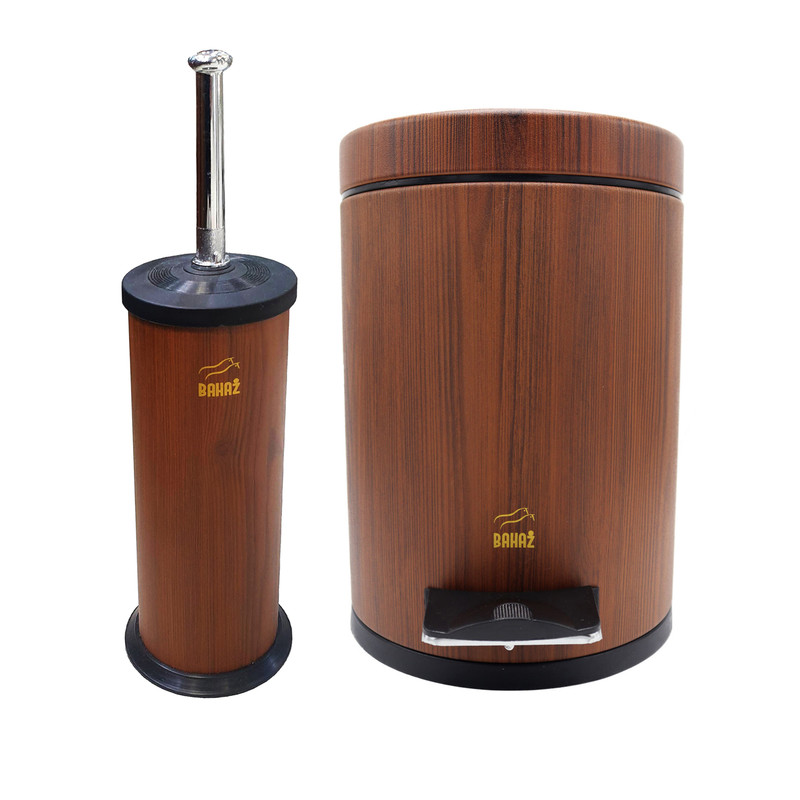 ست سطل زباله و فرچه بهاز کالا مدل 02 boland bores satl