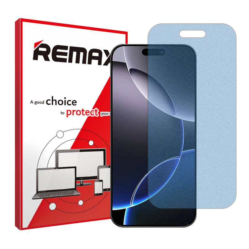 محافظ صفحه نمایش مات آنتی بلو ریمکس مدل Shield مناسب برای گوشی موبایل اپل Iphone 16 Pro Max
