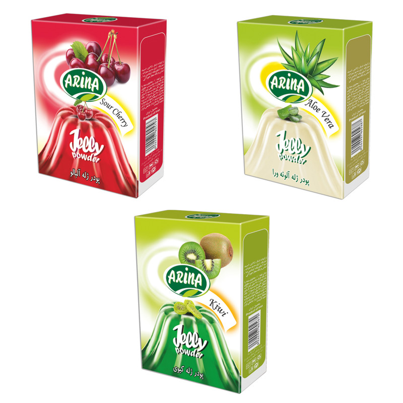 پودر ژله آرینا - 100 گرم مجموعه 3 عددی