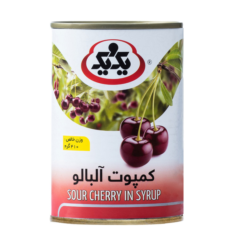 کمپوت آلبالو یک و یک - 410 گرم