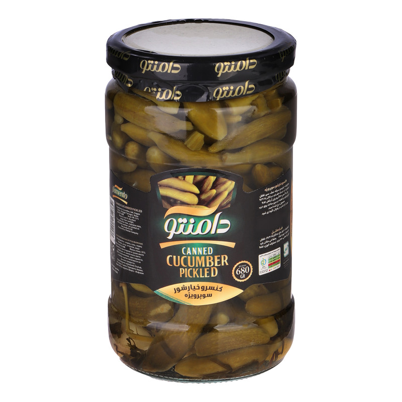 خرید و قیمت خیارشور سوپر ویژه دامنتو - 680 گرم