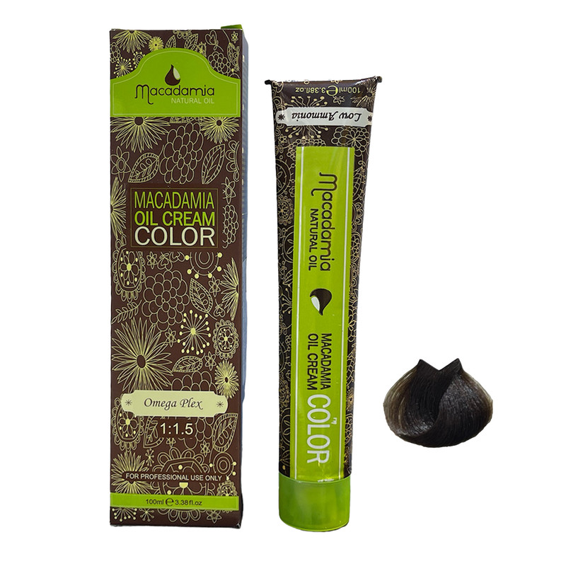 رنگ مو ماکادامیا شماره 6.2 حجم 100 میلی لیتر رنگ بلوند زیتونی تیره