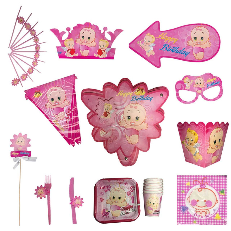 پک جشن تولد مدل نی نی دختر