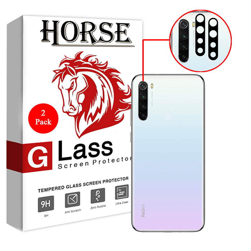 محافظ لنز دوربین سرامیکی هورس مدل HBL مناسب برای گوشی موبایل شیائومی Redmi Note 8T بسته دو عددی