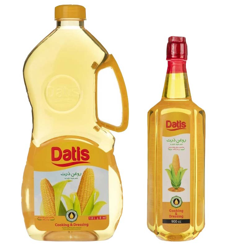 خرید و قیمت روغن ذرت داتیس - 900 میلی لیتر و روغن ذرت داتیس - 1800 میلی لیتر بسته 2 عددی