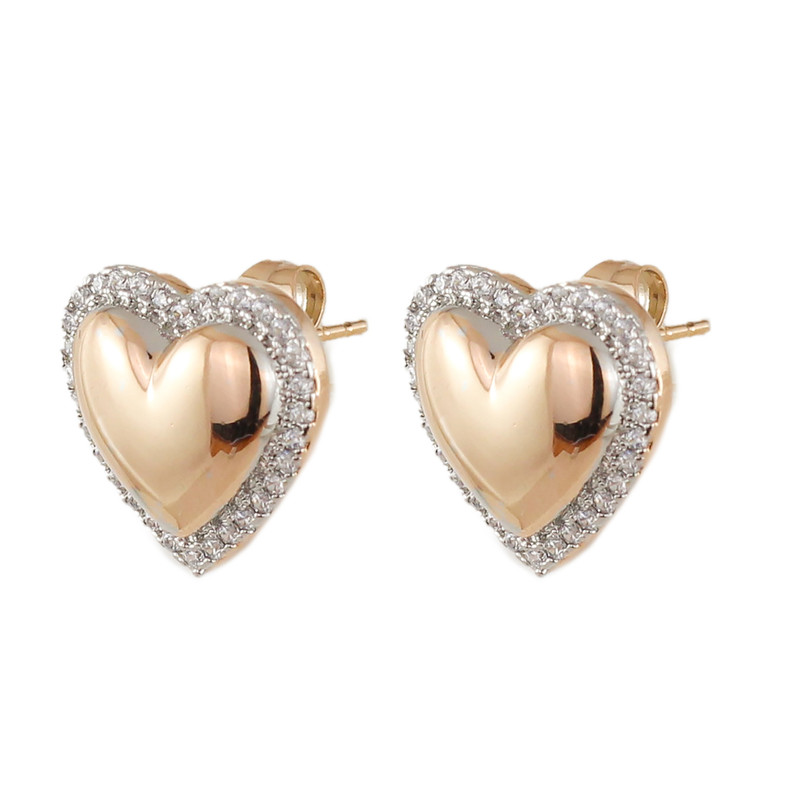 گوشواره زنانه ژوپینگ مدل قلب کد J762