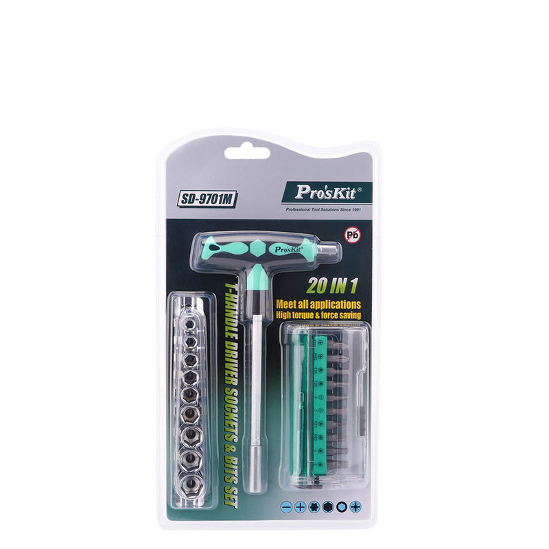 خرید و قیمت سری پیچ گوشتی پروسکیت مدل SD-9701M بسته 30 عددی