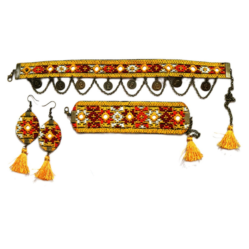 خرید و قیمت ست زیورآلات دست ساز زنانه شیک دوچ مدل گل ستاره