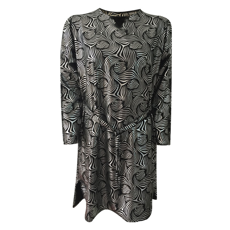 خرید و قیمت تونیک زنانه مدل نخی ابر و بادی یقه کوبایی فویل کد tm-2699