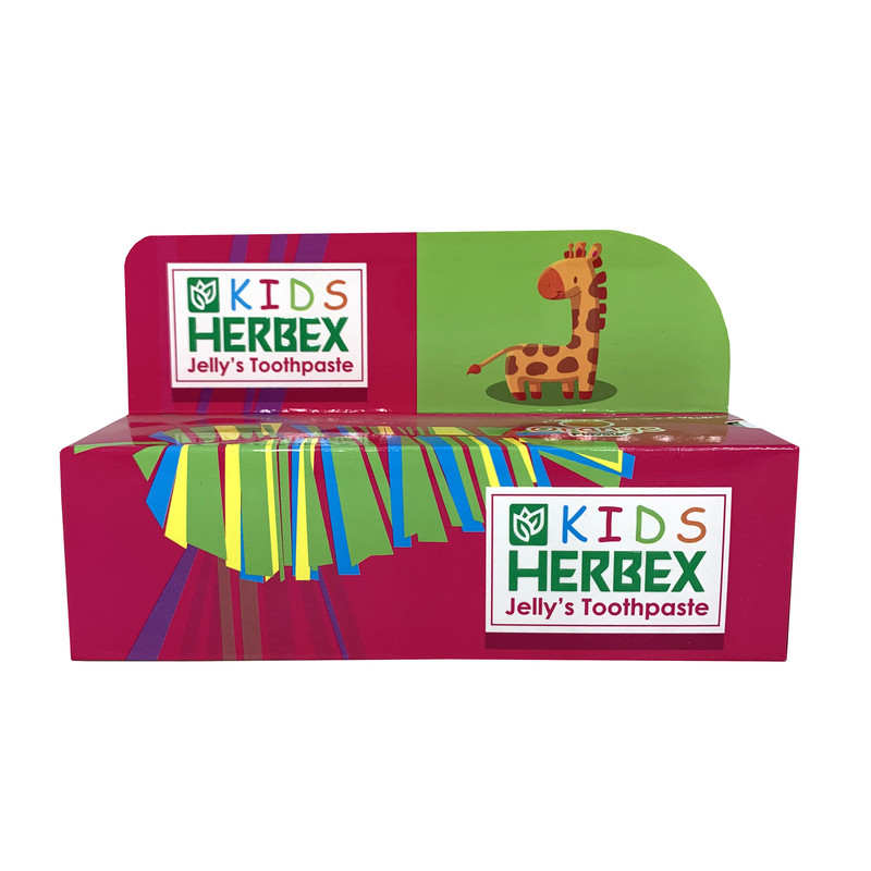 خمیر دندان ژله ای کودک هربکس مدل پرتقالی وزن 60 گرم