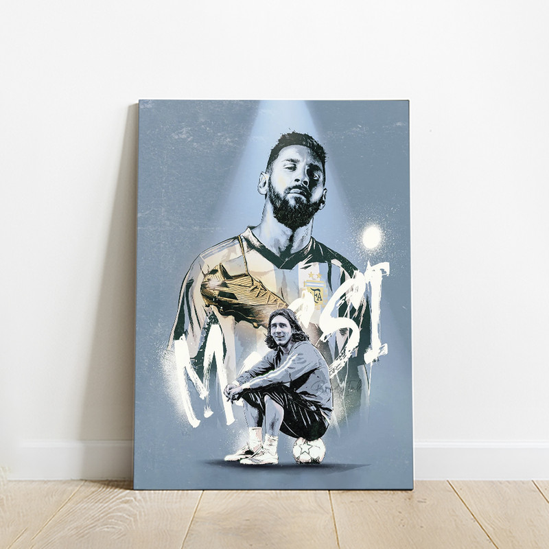 تابلو شاسی دیکوماس طرح لیونل مسی از گذشته تا امروز مدل NC107