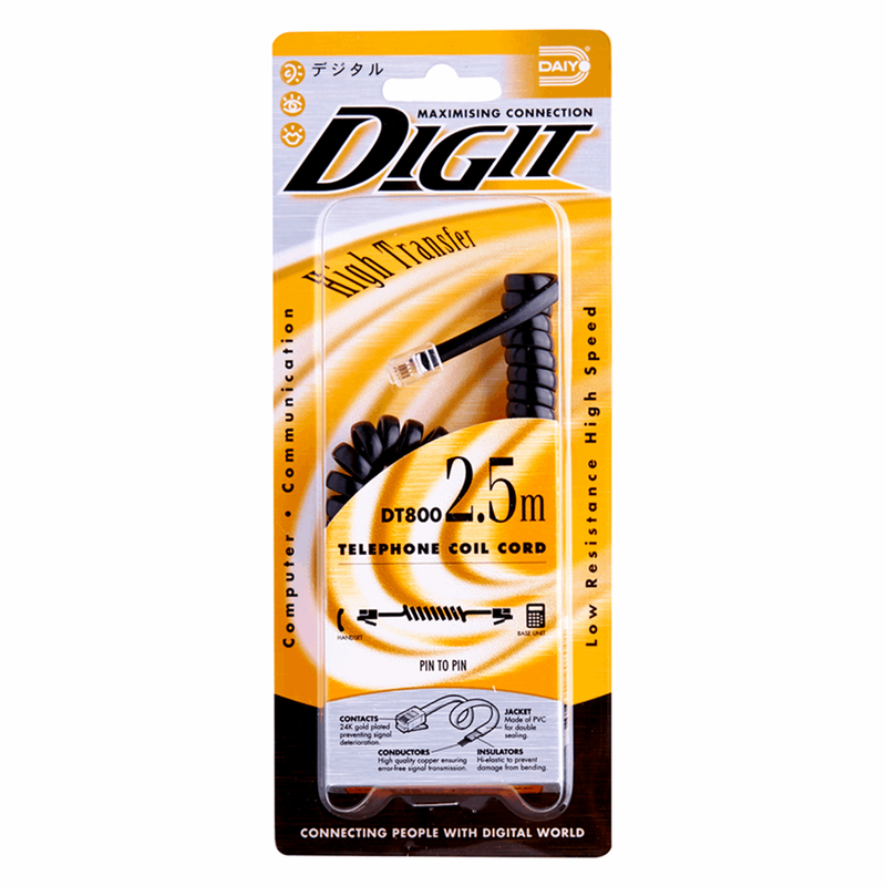 کابل تلفن دایو مدل DT800 به طول 2.5 متر
