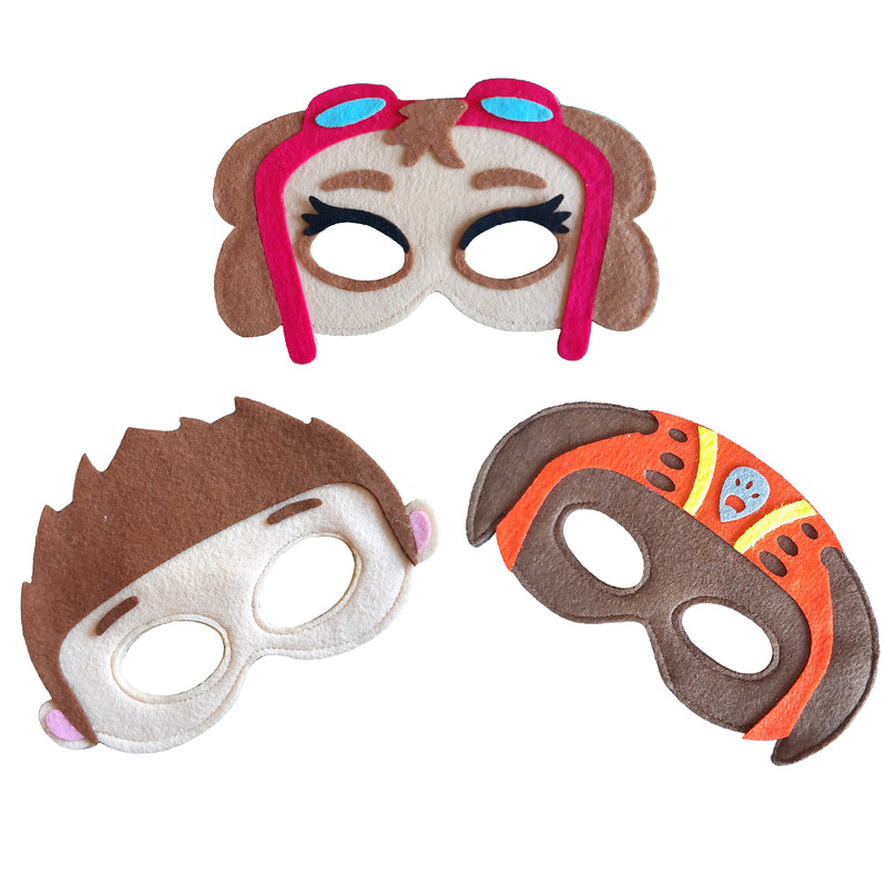 ماسک ایفای نقش رهام پاپالو مدل شخصیت کارتونی کد 119 مجموعه 3 عددی