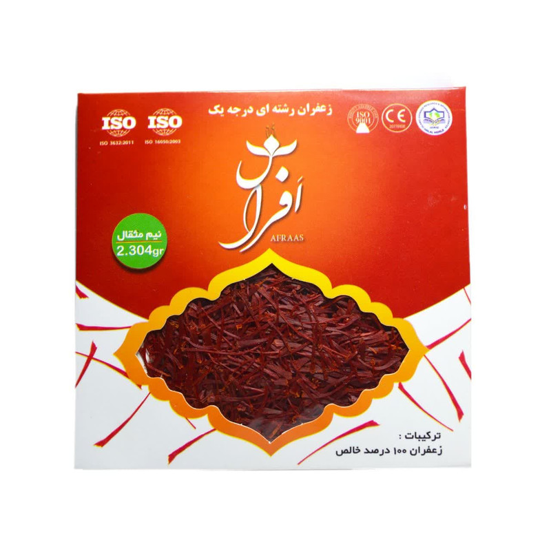زعفران سوپر نگین افراس - 2.304 گرم بسته 20 عددی