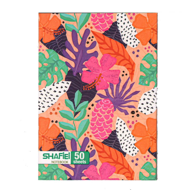 خرید و قیمت دفتر مشق 50 برگ شفیعی گل و برگ