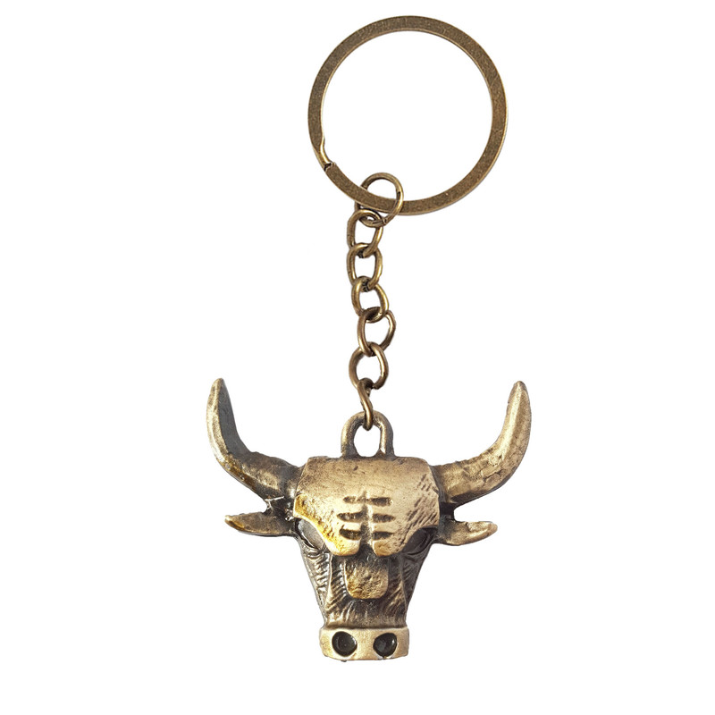 خرید و قیمت جاکلیدی نمدیکا طرح گاو مدل شیکاگو