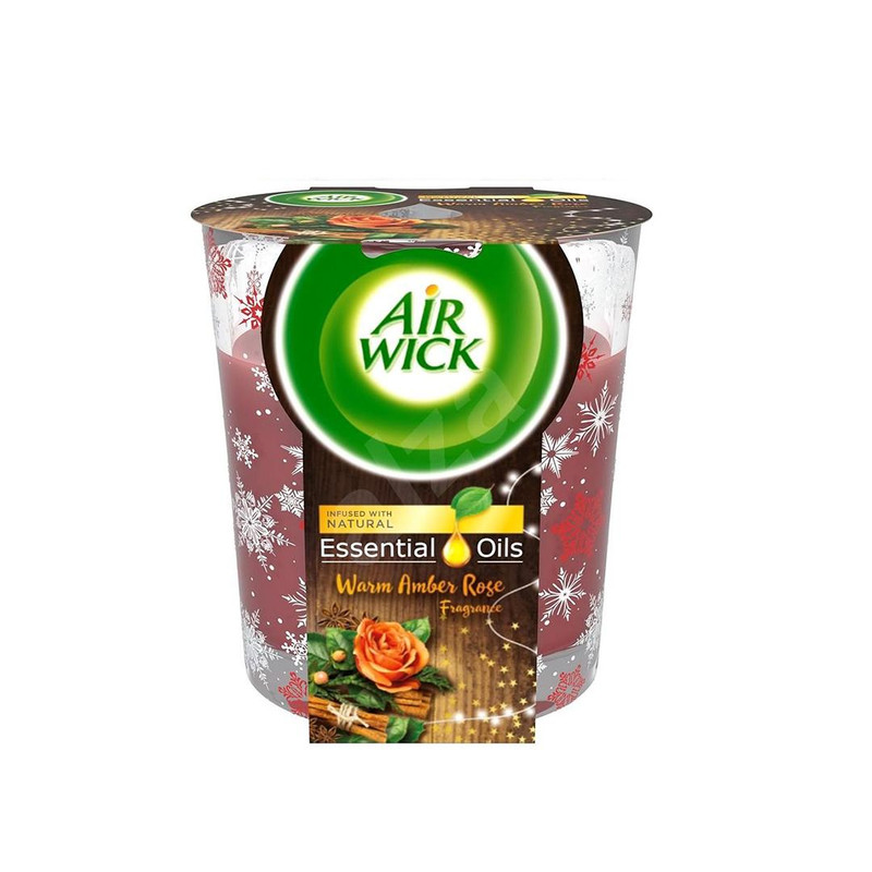 شمع لیوانی ایرویک مدل دارچین و گل سرخ