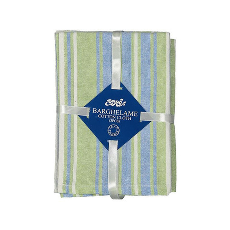 خرید و قیمت دستمال آشپزخانه برق لامع مدل مستطیل کد 36 مجموعه 3 عددی