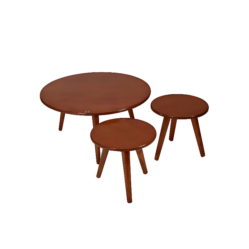 میز جلو مبلی مدل گِرد مجموعه 4 عددی