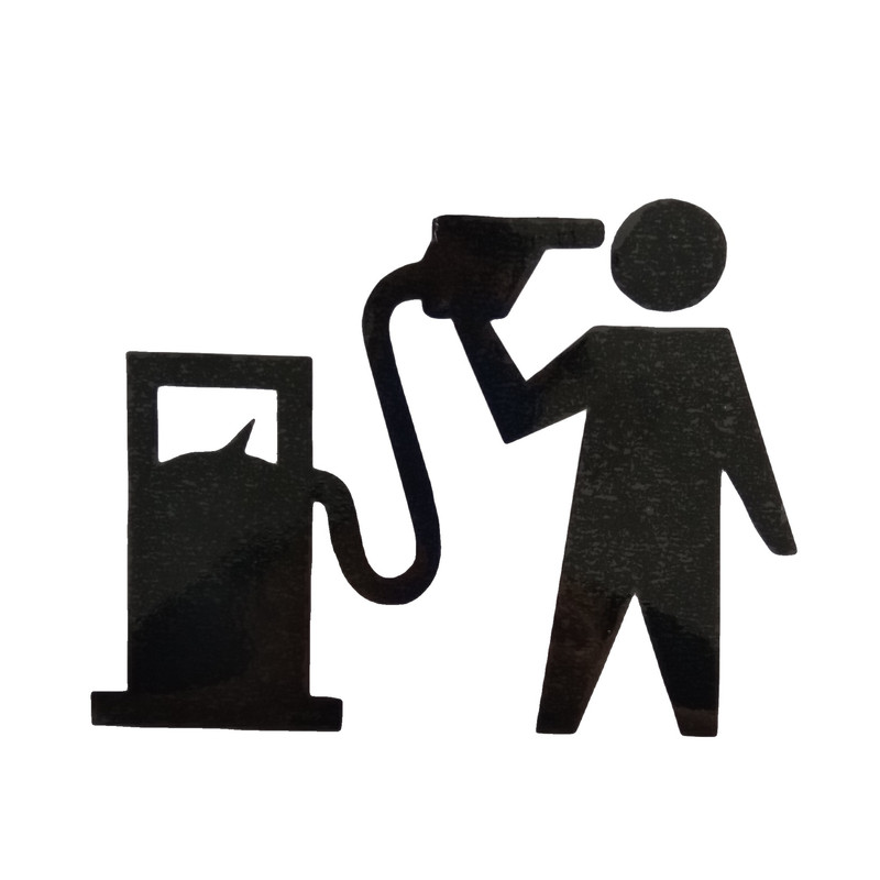 خرید و قیمت برچسب بدنه خودرو طرح باک بنزین کد 1032