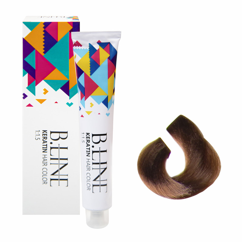 رنگ مو بی لاین شماره 8.07 حجم 100 میلی لیتر رنگ شیر شکلاتی