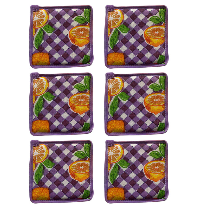 دستگیره قابلمه مدل چهارخونه مجموعه 6 عددی