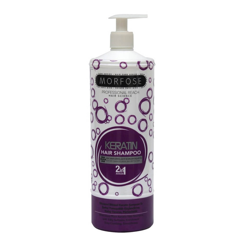 شامپو تقویت کننده مو مورفوس مدل Keratin حجم 1000 میلی لیتر