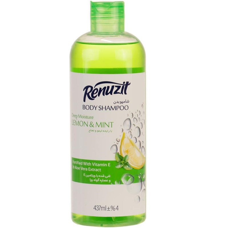 خرید و قیمت شامپو بدن رینوزیت مدل Lemon Mint حجم 437 میلی لیتر