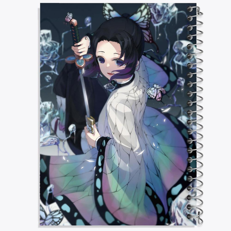 دفتر مشق 50 برگ خندالو مدل شینوبو کوچو انیمه شیطان کش کد 13275