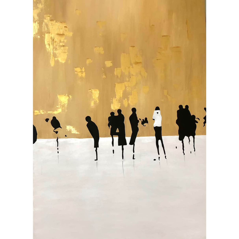 تابلو نقاشی طرح آدمک