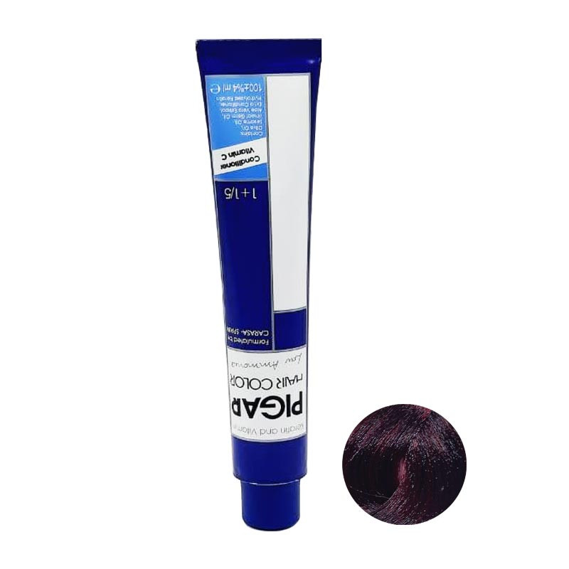 رنگ مو پیگار شماره 5.6 حجم 100 میلی لیتر رنگ شرابی روشن